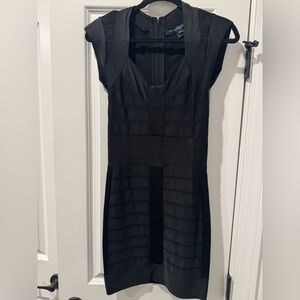 French Connection Black Bandage Mini Dress Size 6